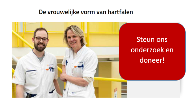 Steun ons onderzoek naar de vrouwelijke vorm van hartfalen